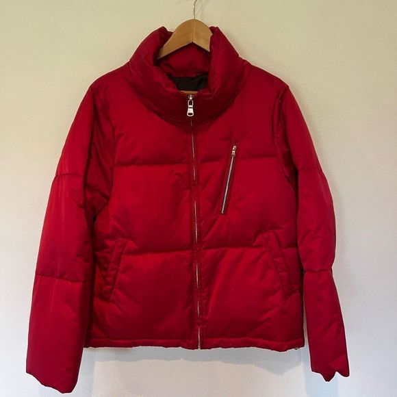 SAGE Collective red puffer jacket M - Picture 1 of 8